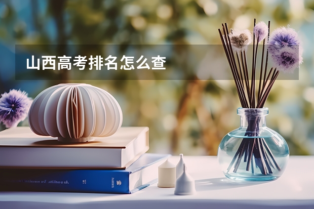 山西高考排名怎么查