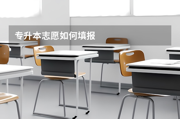 专升本志愿如何填报
