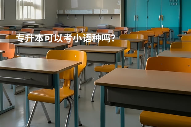 专升本可以考小语种吗？