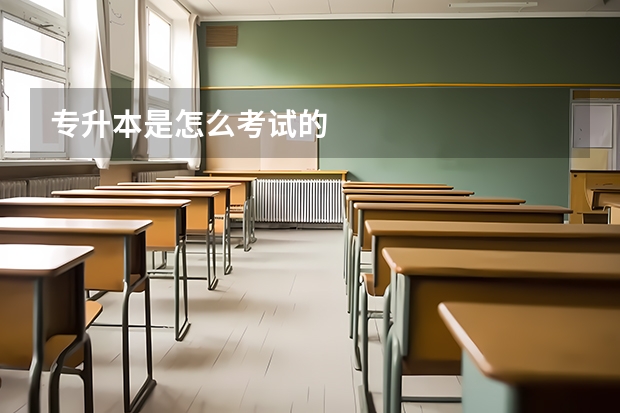 专升本是怎么考试的