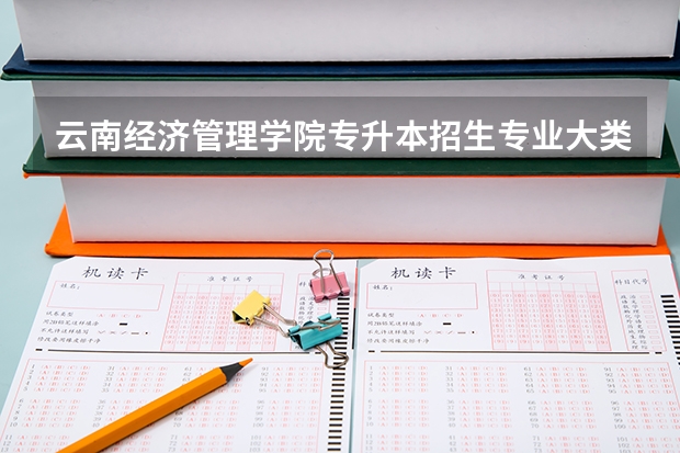 云南经济管理学院专升本招生专业大类报考占比表（专升本招生专业）
