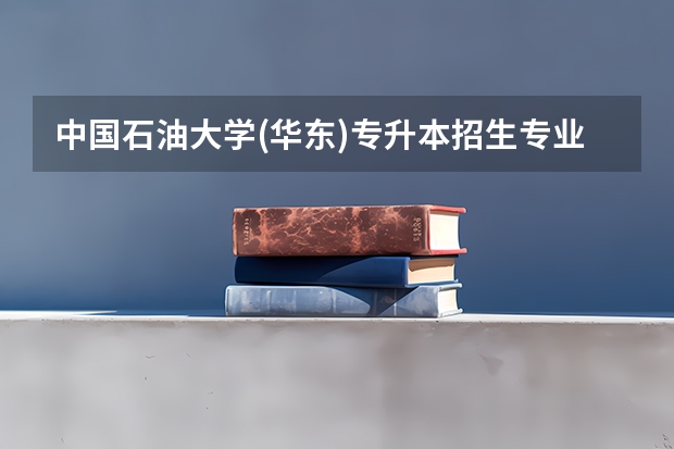 中国石油大学(华东)专升本招生专业大类报考占比表（专升本招生专业）
