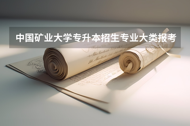 中国矿业大学专升本招生专业大类报考占比表（专升本招生专业）