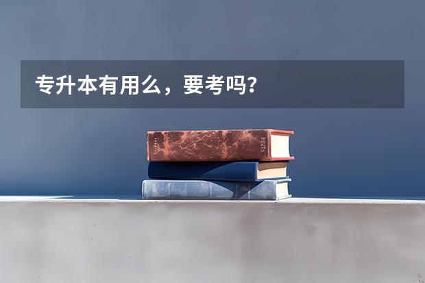 专升本有用么，要考吗？