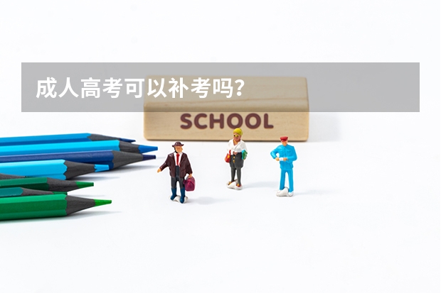 成人高考可以补考吗？