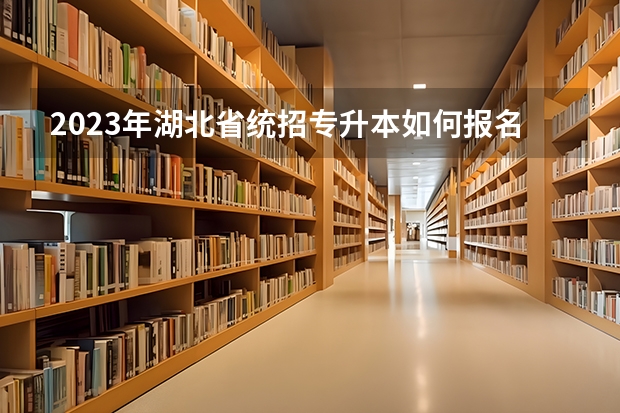 2023年湖北省统招专升本如何报名？