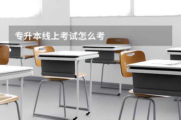 专升本线上考试怎么考