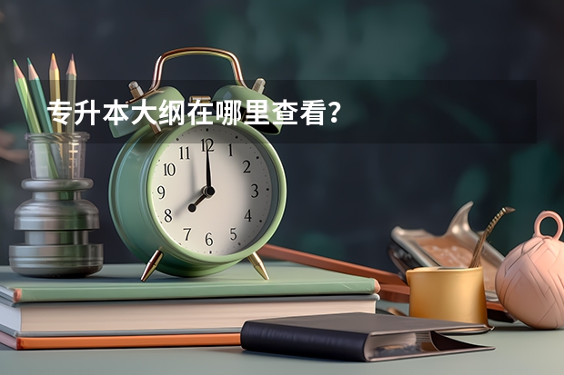 专升本大纲在哪里查看？