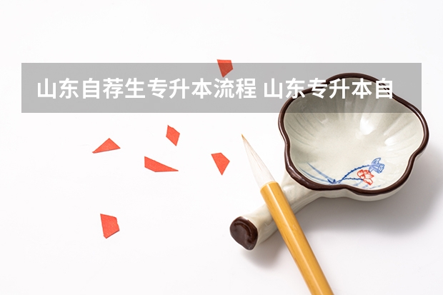 山东自荐生专升本流程 山东专升本自荐生考试流程